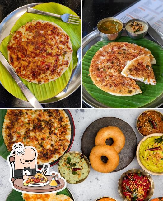 Order pizza at Dosa Coffee