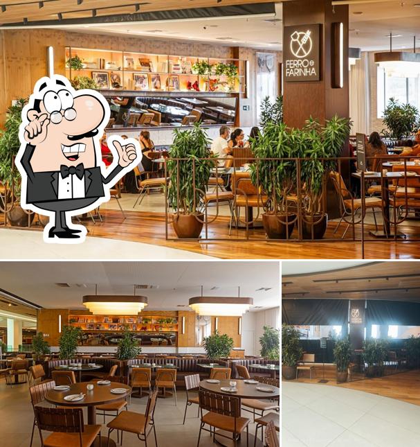 O interior do Ferro e Farinha - Shopping Leblon