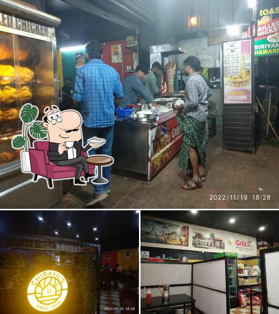 Check out how Grill hut biriyani center looks inside