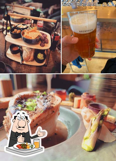La foto di cibo e birra da Restaurant Hardwald Brewhouse