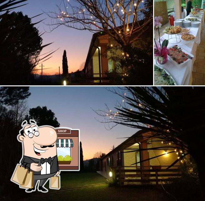Questa è la foto che raffigura la esterno e cibo di Il Piccolo Bosco