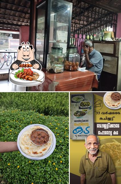 This is the photo showing food and interior at Moideen Ikkas Chayakkada