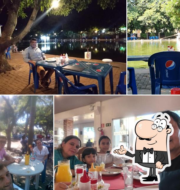O interior do Pesque e Pague Kipeixe