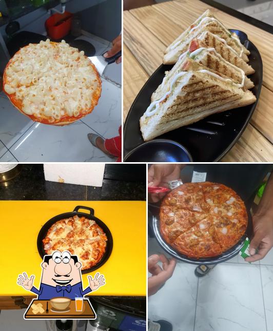Food at Pizza Nimos Best pizza Burger sandwich and momos, Best food in Vadodara