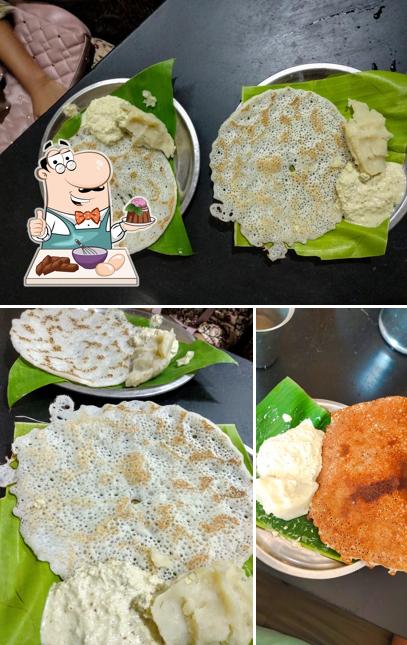 Sri Veerabhadreshwara Benne Dose Hotel serves a selection of sweet dishes