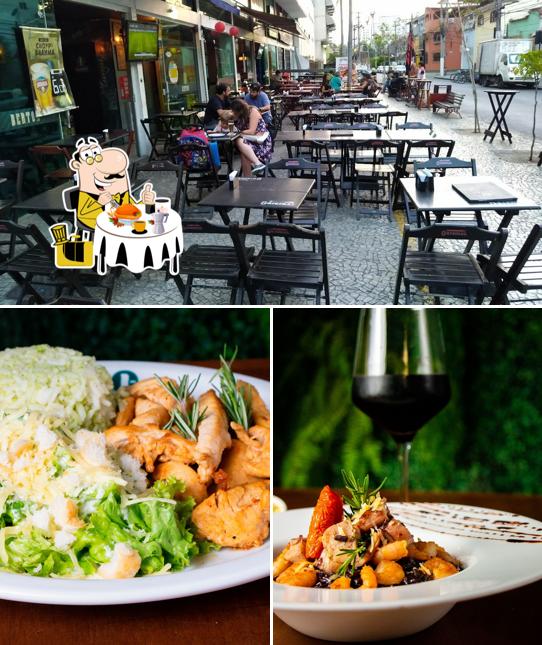 Esta é a ilustração apresentando comida e interior no Berton Botequim e Restaurante