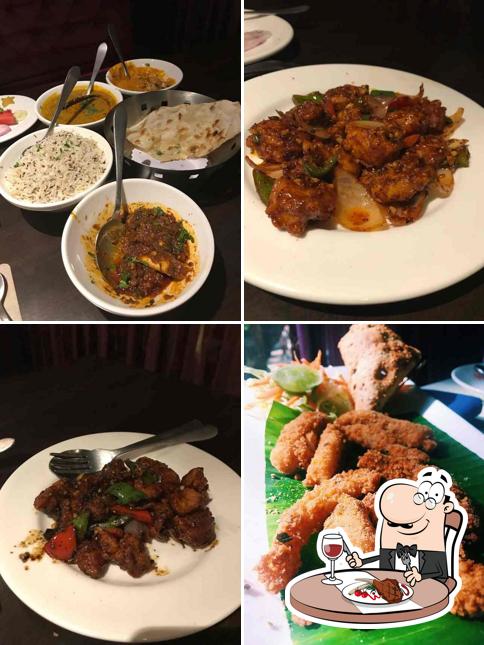 Order meat dishes from the menu