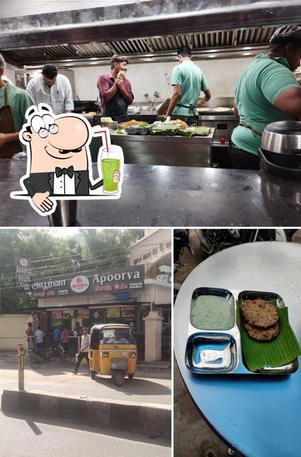 Enjoy a beverage at Apoorva South Cafe