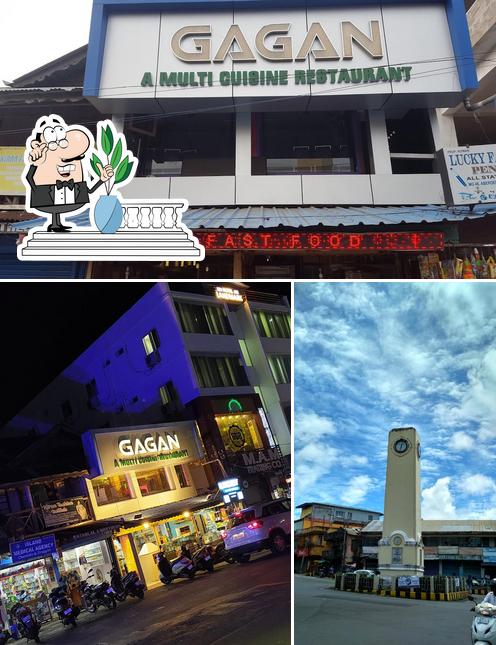 The exterior of Gagan Restaurant