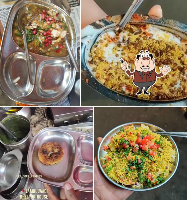 Food at Jambhulwadi Bhel Puri House