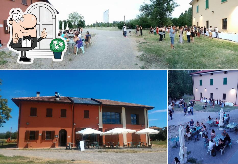 Gli esterni di La Tìz Osteria Sociale di Villa Pini