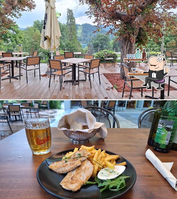 Gli interni di Restavracija Labod