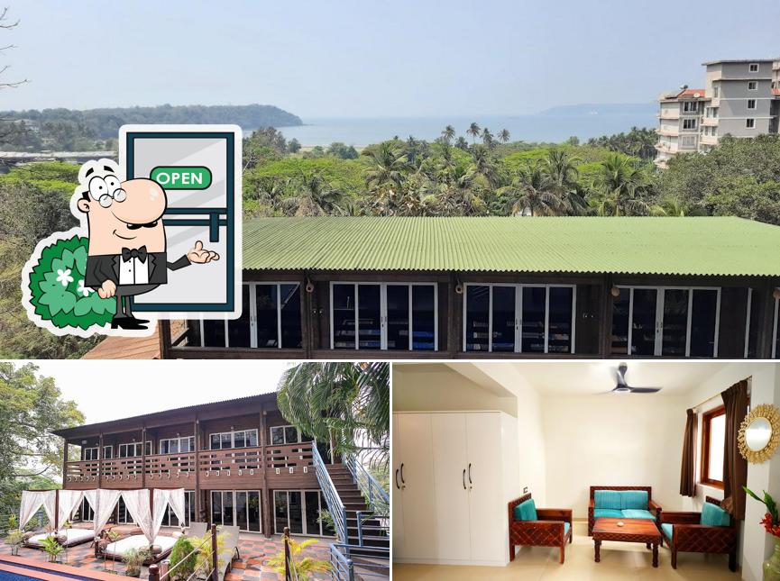 This is the picture depicting exterior and interior at Hotel Alekhya Suites