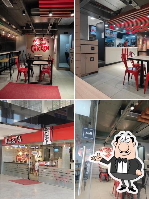 The interior of KFC