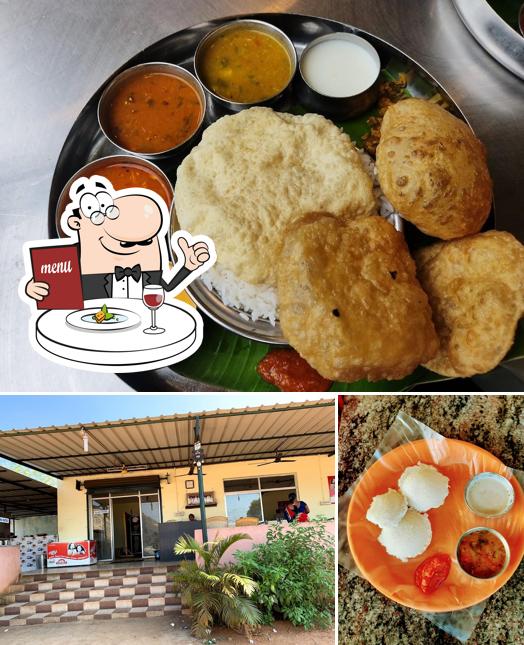 This is the photo depicting food and exterior at Hotel Nandini Gardens