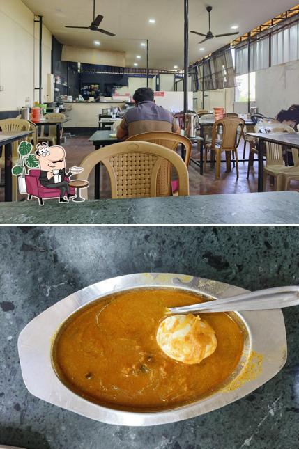 The interior of Kerala hotel