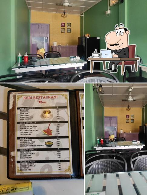The interior of Keri Restaurant