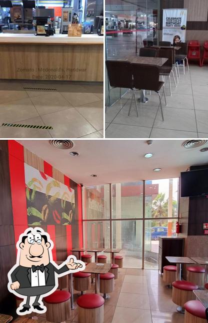 The interior of McDonald's