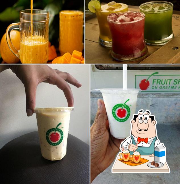 Enjoy a beverage at Fruit Shop On Wheels