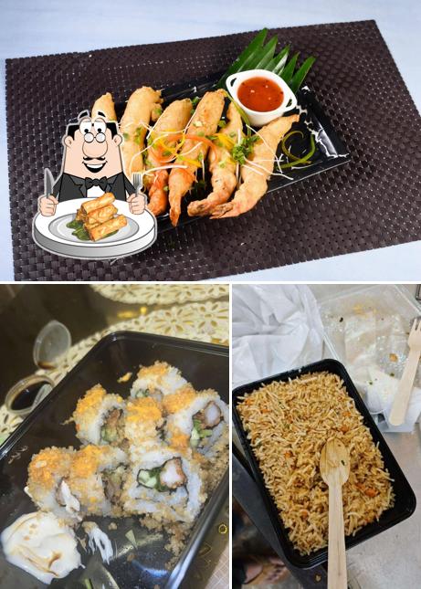 Spring rolls at Downtown Asia