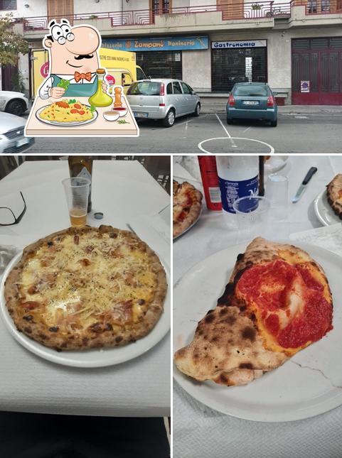 Questa è la foto che raffigura la cibo e esterno di Pizzeria Zampanò
