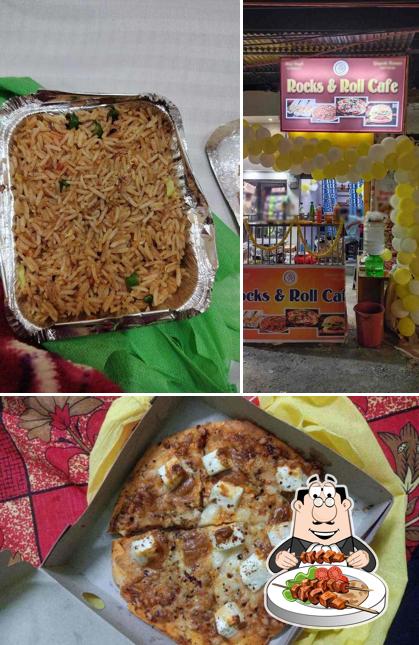 Meals at Rock and roll cafe