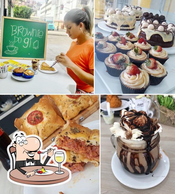Platos en Brownie do Gi