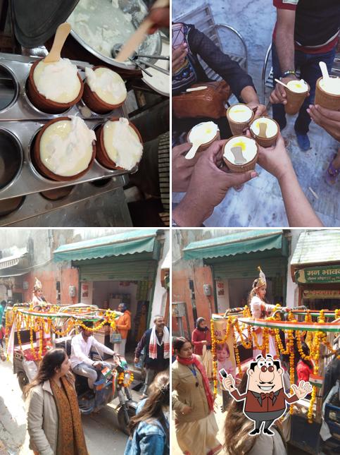 Food at Gaushala Lassi Shop, Nidhivan