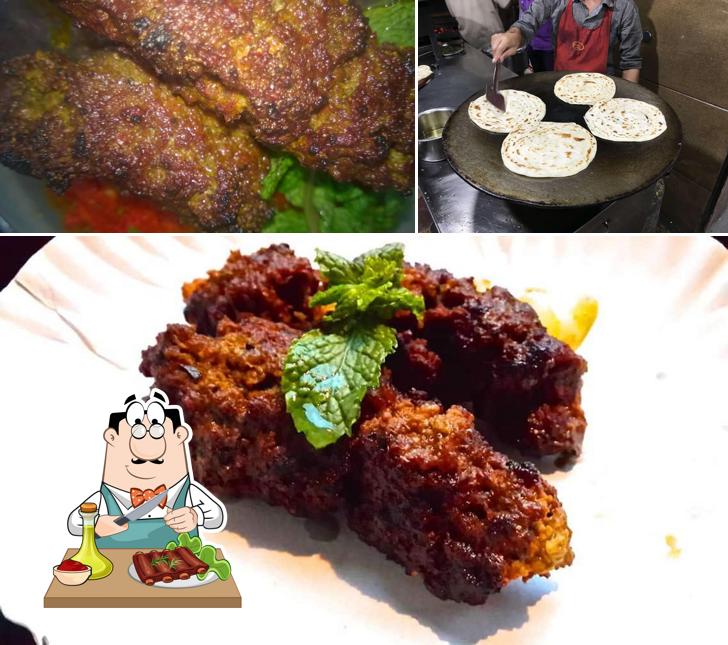 Meat meals are served at Radio Hotel