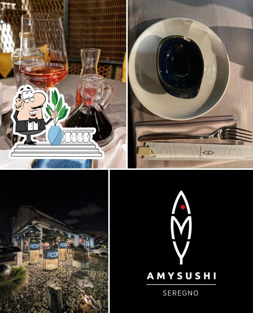 Amy Sushi Seregno si caratterizza per la esterno e bevanda