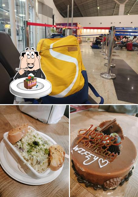 Chocolate cake at Haldiram's - Bhopal Airport Departure