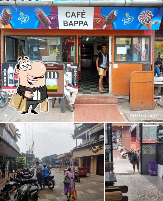The exterior of Cafe Bappa