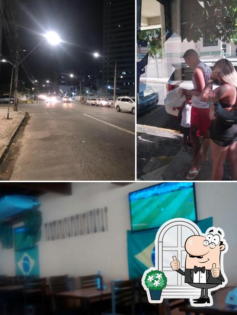 Confira a foto apresentando exterior e comida no Giro Praia Bar e Restaurante