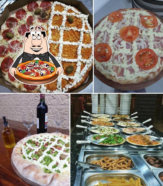 Consiga diferentes variedades de pizza