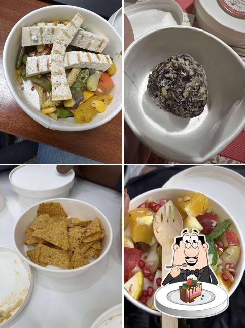 Chocolate cake at Being Fit Cafe