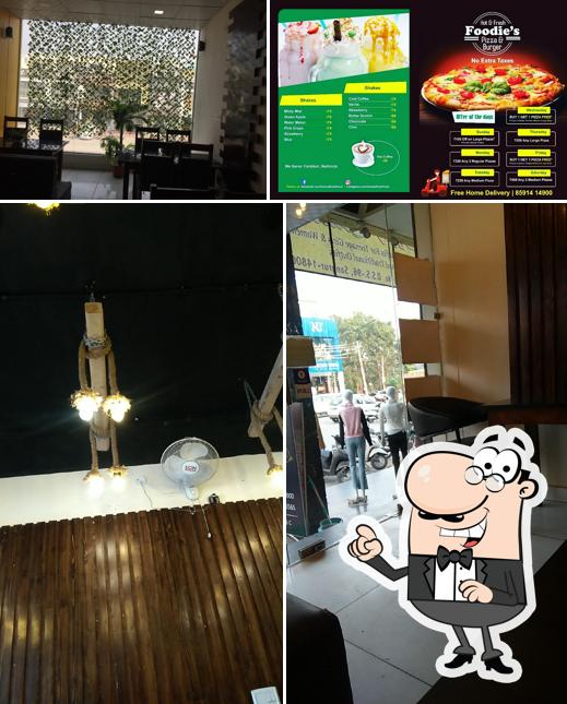 The interior of Foodie’s (Pizza & Burger)
