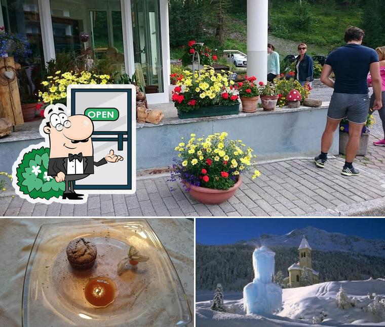 Tra le varie cose da Hotel Bambi si possono trovare la esterno e cibo