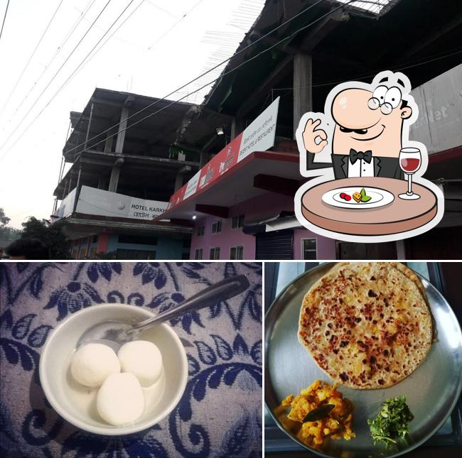 Among various things one can find food and exterior at Hotel Karkha