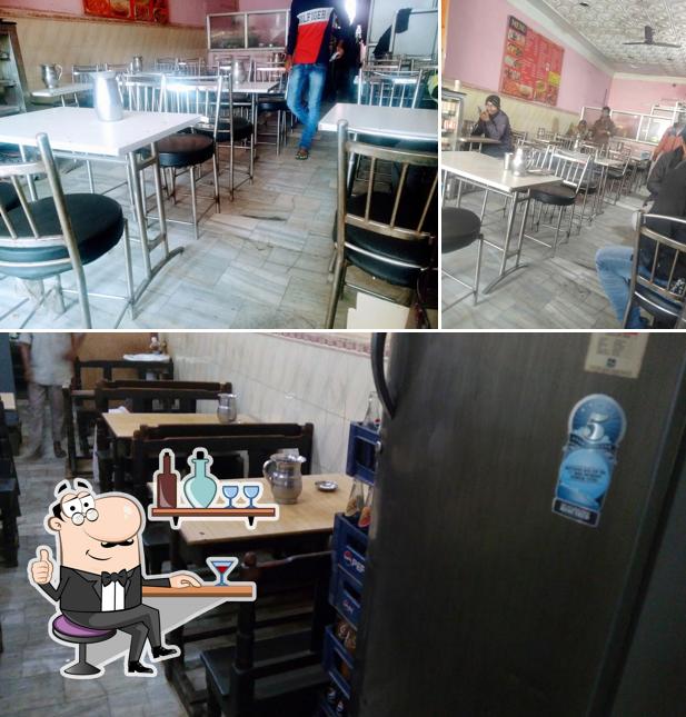 The interior of New Bharat Coffee House