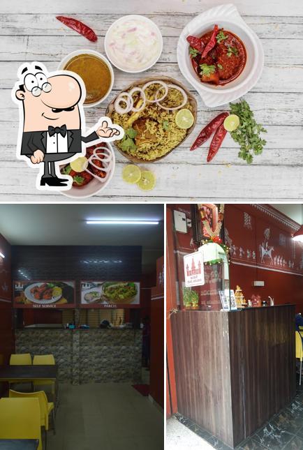 Among various things one can find interior and food at Aramane Donne Biriyani