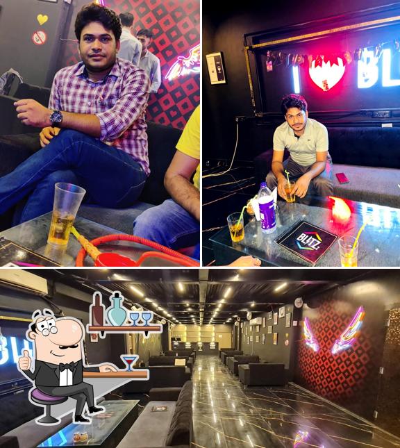 The interior of Blitzz Cafe & Lounge