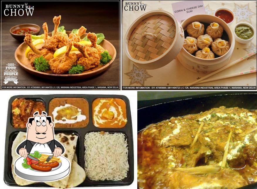 Food at Bunny Chow