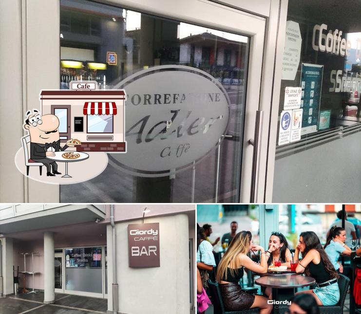La esterno e interni del ristorante