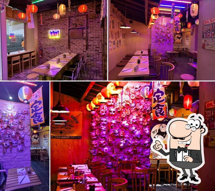 Installez-vous à l'une des tables de Fuuki