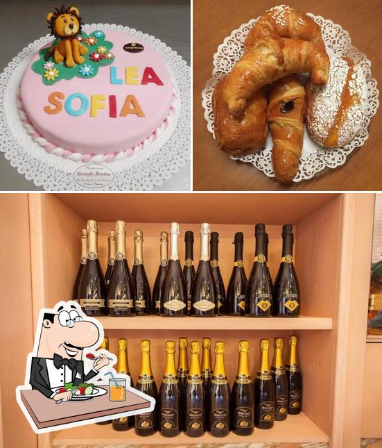 La cibo e alcol del ristorante