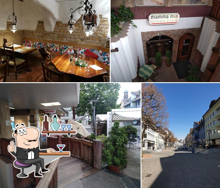 La interni e esterno del ristorante
