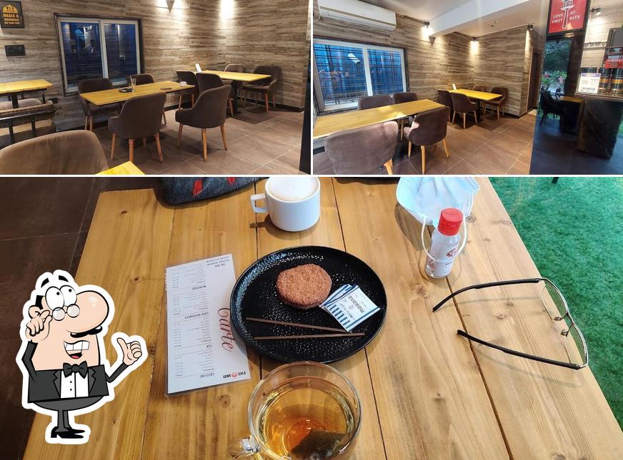 Take a seat at one of the tables at The 160