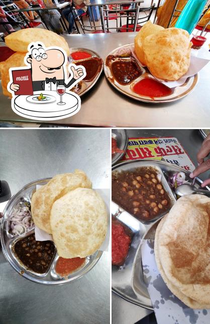 Chole bhature at Agra Chat Bhandar