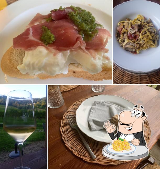 Spaghetti alla carbonara al Agriturismo Due del Monte