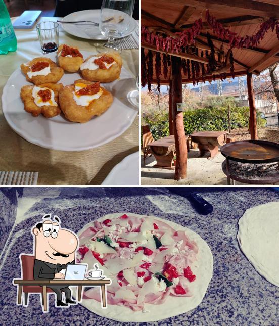 Questa è la foto che mostra la interni e cibo di Agriturismo Petrosa